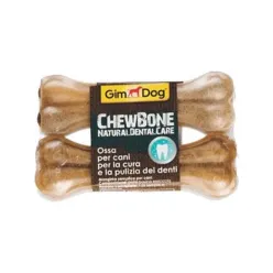 GimDog Gelatin ChewBone Natural Dental Care 2 Pieces