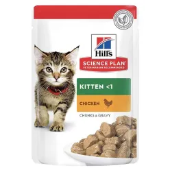 Hill's Science Plan Kitten Food With Chicken Pouch