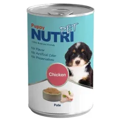 Nutripet Pate Canned Puppy Food With Chicken Flavor In Gravy