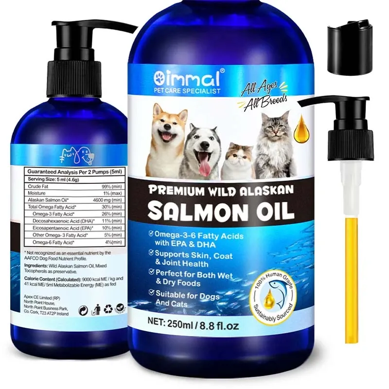 Oimmal Salmon Oil for Cats and Dogs