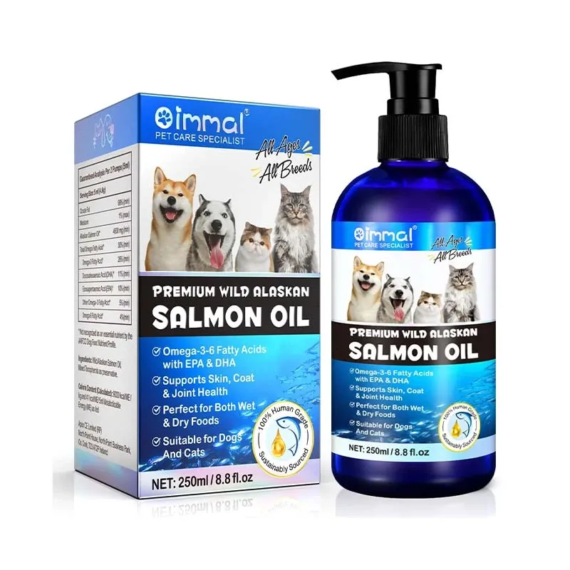 Oimmal Salmon Oil for Cats and Dogs