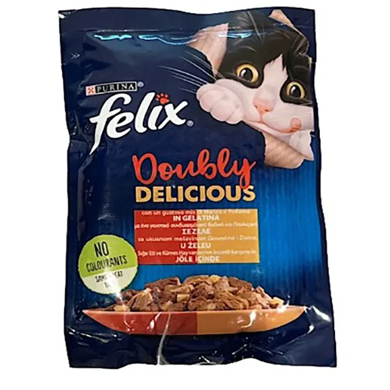 C Felix Pouch Chicken And Beef In jelly