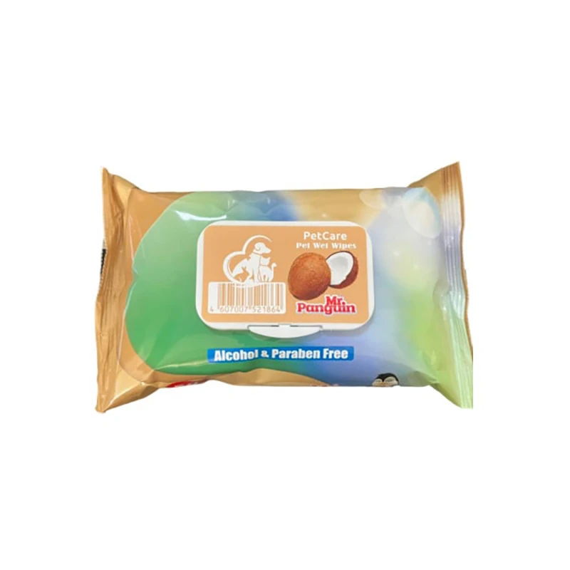Mr Panguin Dog And Cat Cleaning Wipe with Coconut Scent