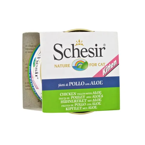 Schesir Canned Kitten Wet Food With Tuna Fish &amp; Aloe Vera