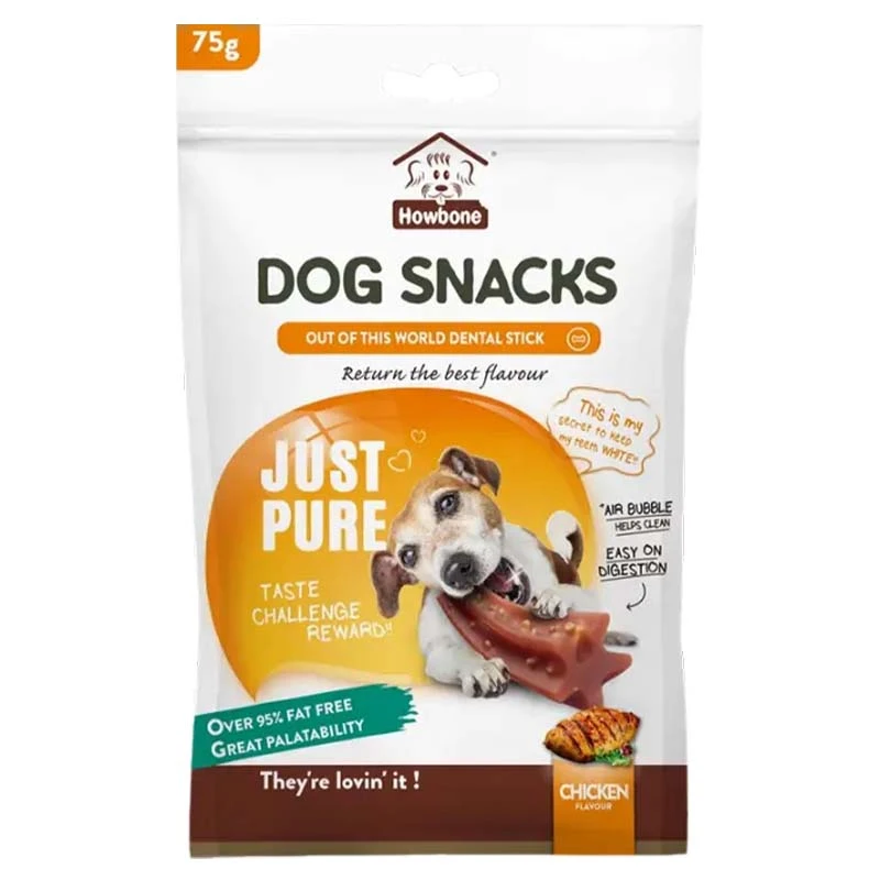 Howbone Dental Stick Dog Snack 75g Chicken Flavour