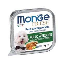 Monge Vom Adult Wet Dog Food With Chicken and Vegetables Flavor