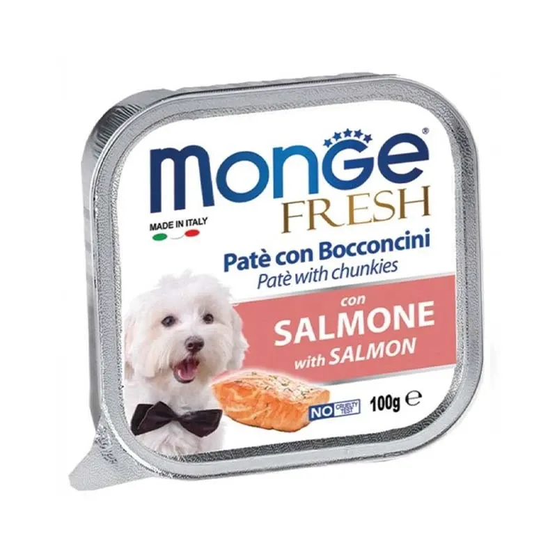 Monge Vom Adult Wet Dog Food With Salmon Flavor