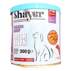 Shayer Pate Canned Adult Wet Dog Food With Meat and Chicken 