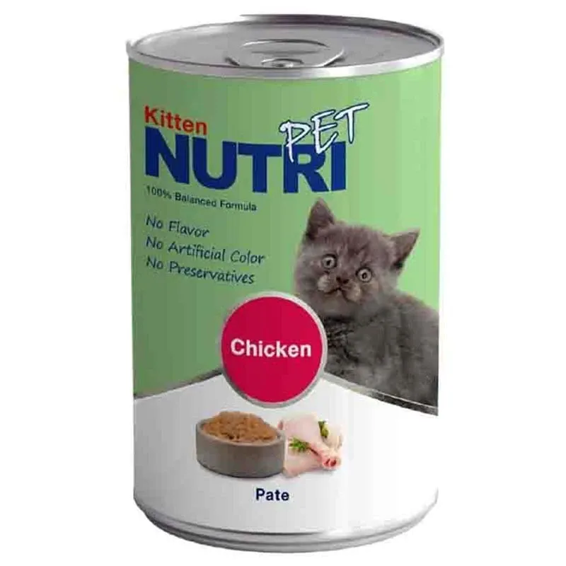 Nutripet Pate Canned Kitten Food With Chicken Flavor In Gravy