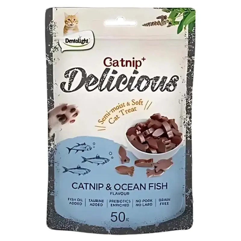 Dentalight Cat Treat Catnip and Ocean Fish