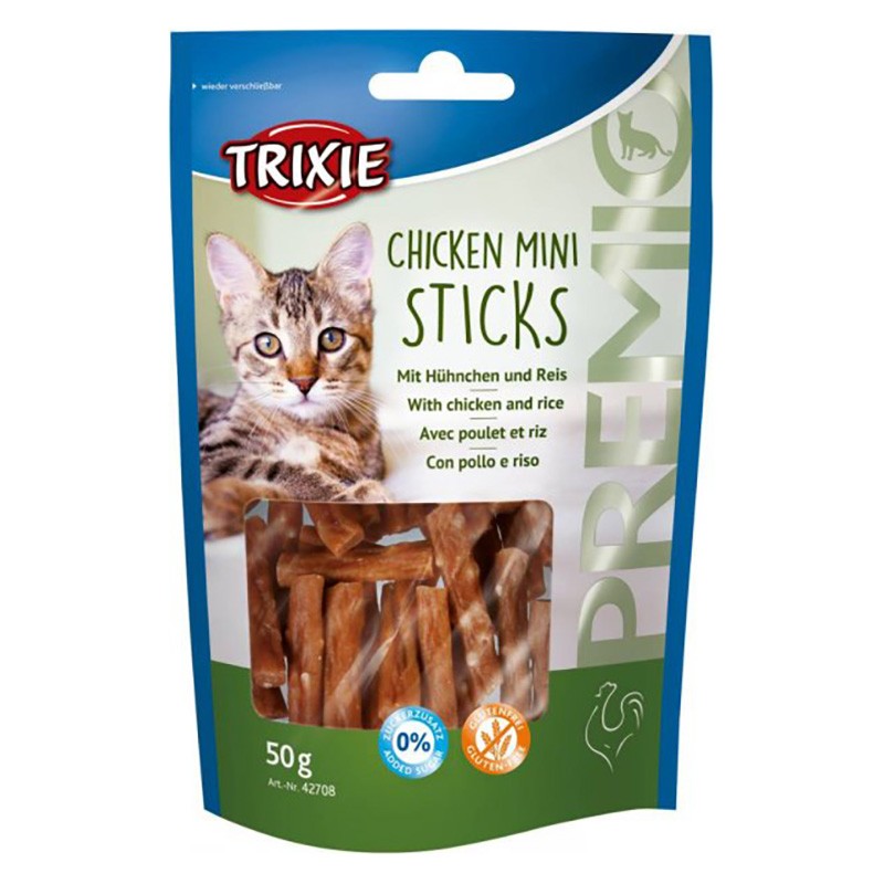 Trixie Cat Mini Sticks Treat With Chicken &amp; Rice Flavor 