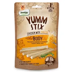 Dentalight Yumm Stix Dog Treat with Chicken and Cheese