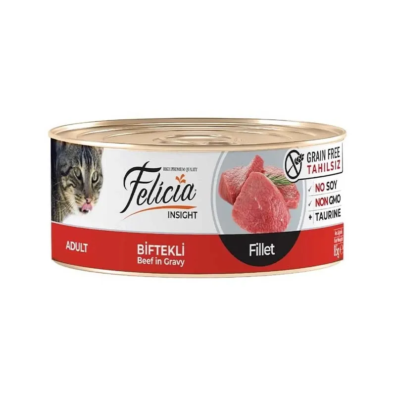 Felicia Canned Adult Cat Food with Beef