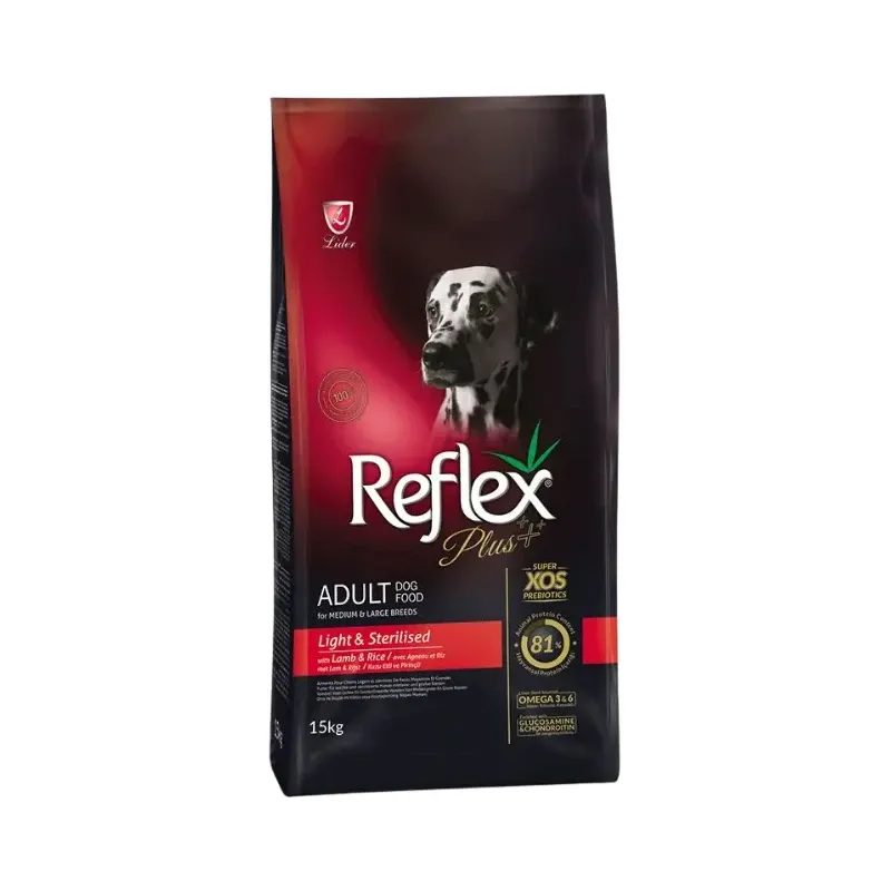 Reflex Plus Dog Medium Large Adult light And sterilised with lamb And rice