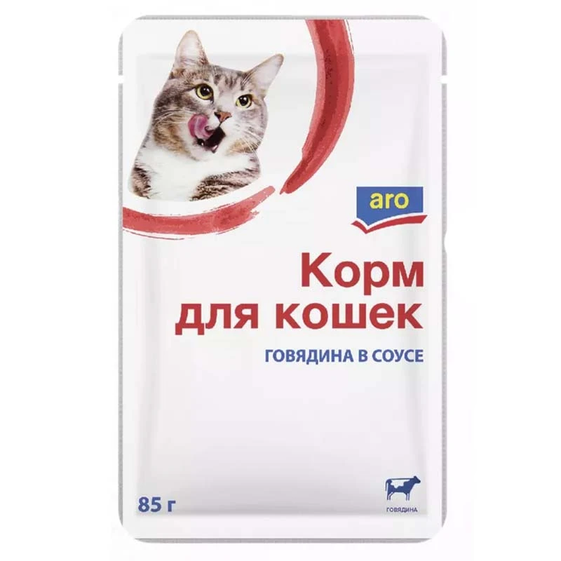 Aro Wet Cat Food with Beef