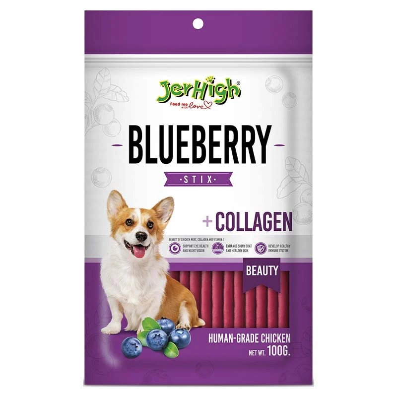 JerHigh Blueberry Dog Meaty Treat