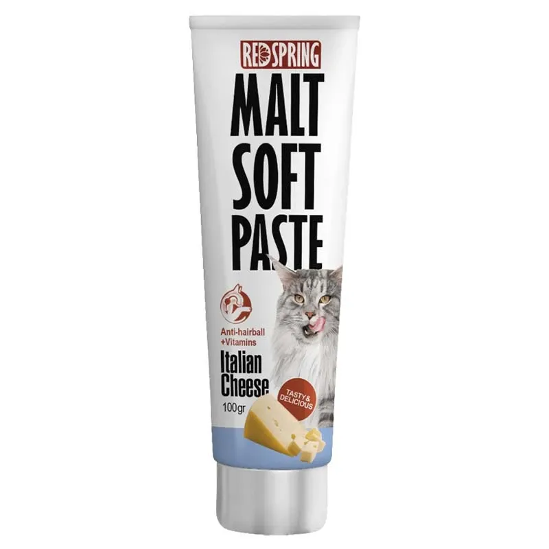 Red Spring Anti Hairball Malt Soft Paste with Italian Cheese