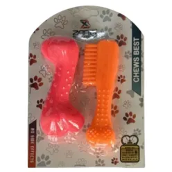 Comb and Bone Shaped Chew and Dental Dog Toy