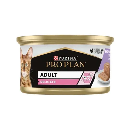 Proplan Delicate Canned Adult Wet Cat Food With Turkey