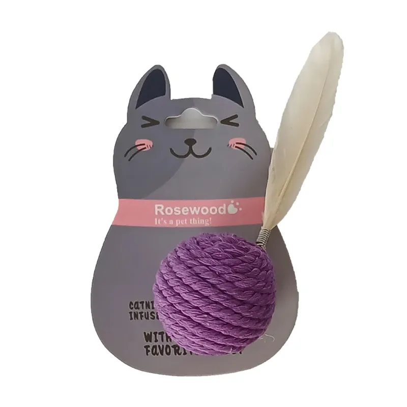 Colorful Hemp Feather Ball