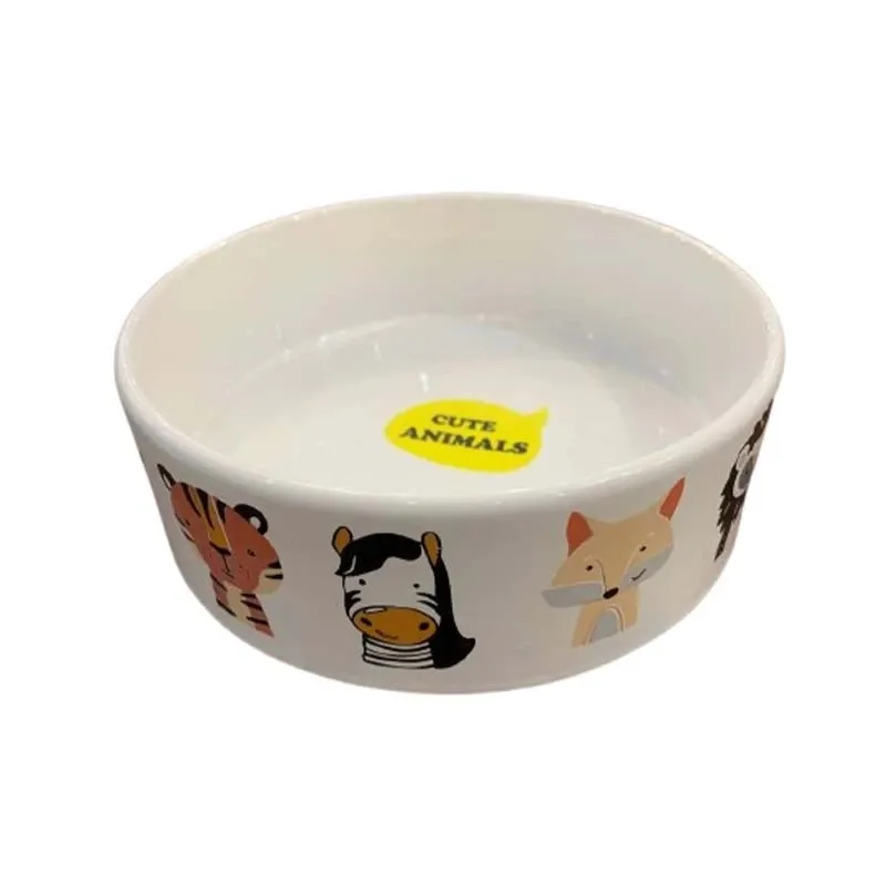 Hanna Pet Atlas Ceramic Dog and Cat Food Bowl