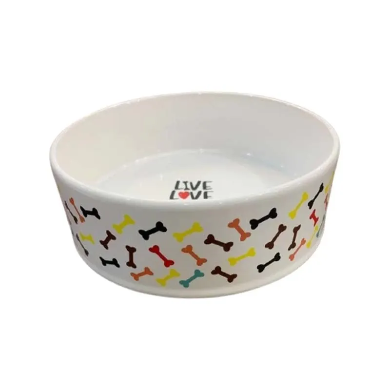 Hanna Pet Atlas Ceramic Dog and Cat Food Bowl