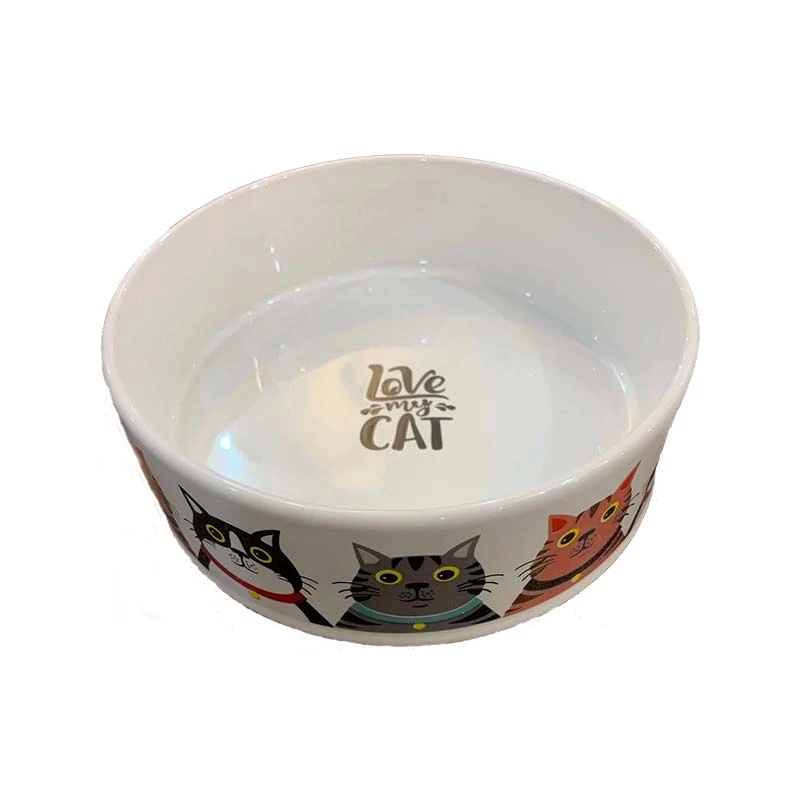 Hanna Pet Atlas Ceramic Dog and Cat Food Bowl