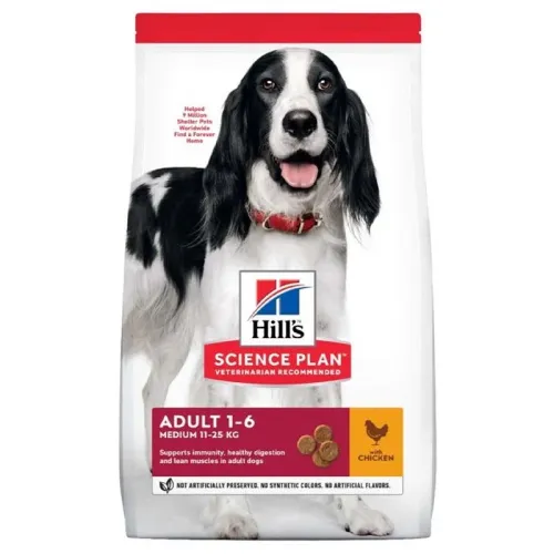 Hills Medium Adult Dry Dog Food With Chicken Flavor