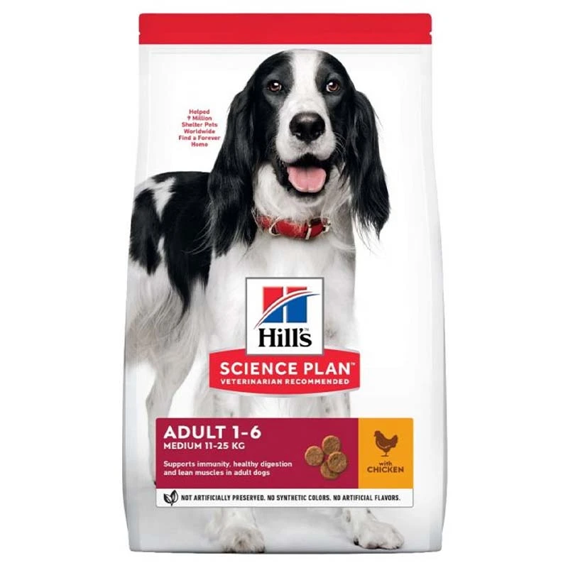 Hills Medium Adult Dry Dog Food With Chicken Flavor