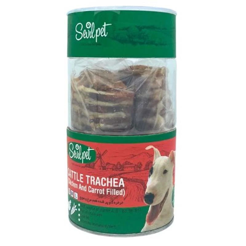 Sevil Pet cattle trachea Chicken and Carrot Filled
