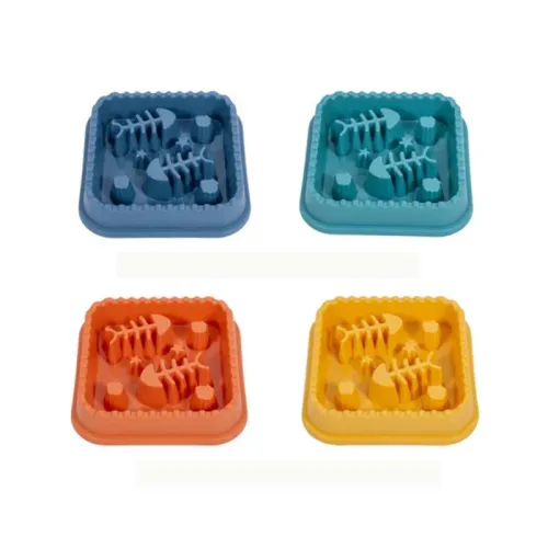 Fish Shaped Slow Feed Bowl for Cats and Dogs
