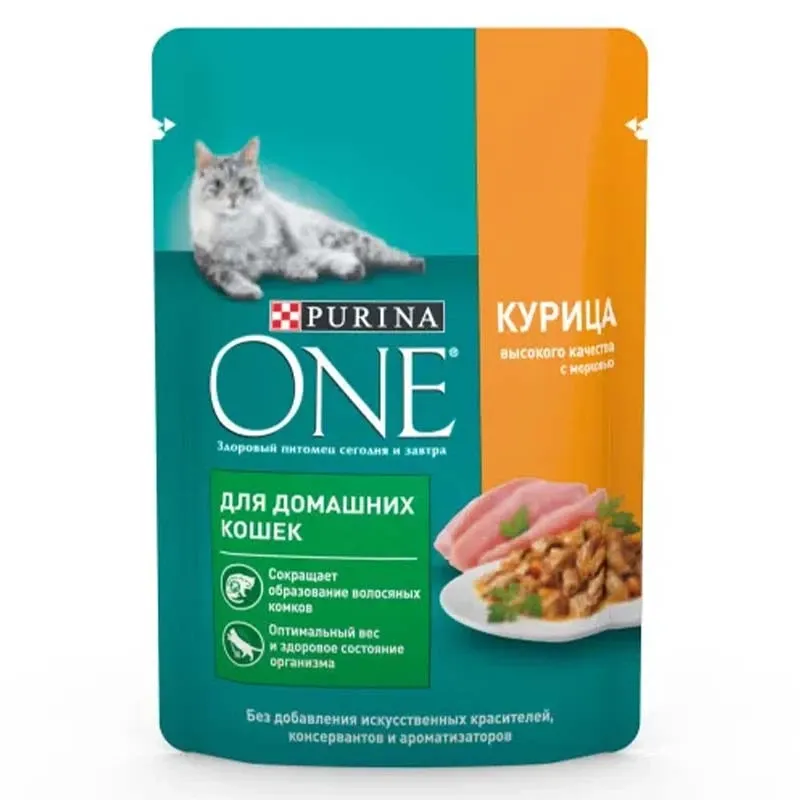 Purina ONE pouch for Cats with chicken