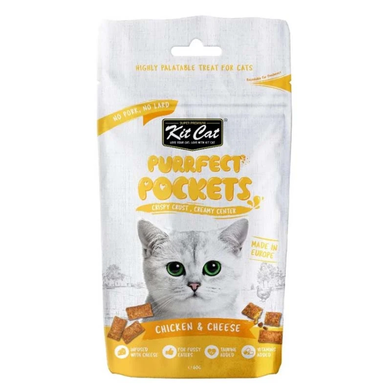 Kit Cat Purrfect Pockets Chicken and Cheese Cat Treats