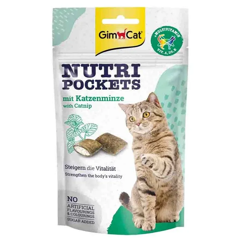 Gimcat Nutri Pockets Treat With Catnip and Multi-Vitamin