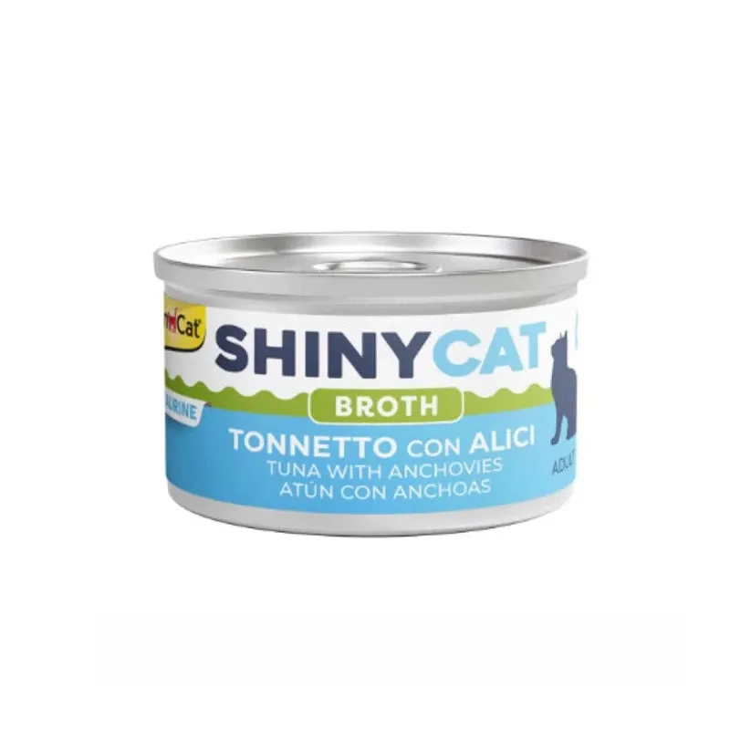 GimCat Shiny Cat Food with Tuna and Anchovy in Sause