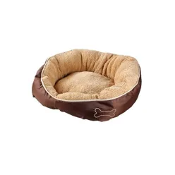 DOG BASKET CHIPZ ROUND BEIGE