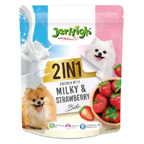Jerhigh Dental Stick with milk and strawberry