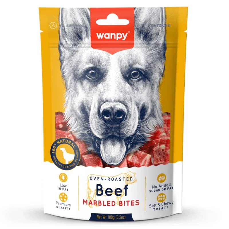 Wanpy Beef Maebled Bites Treat for Dogs