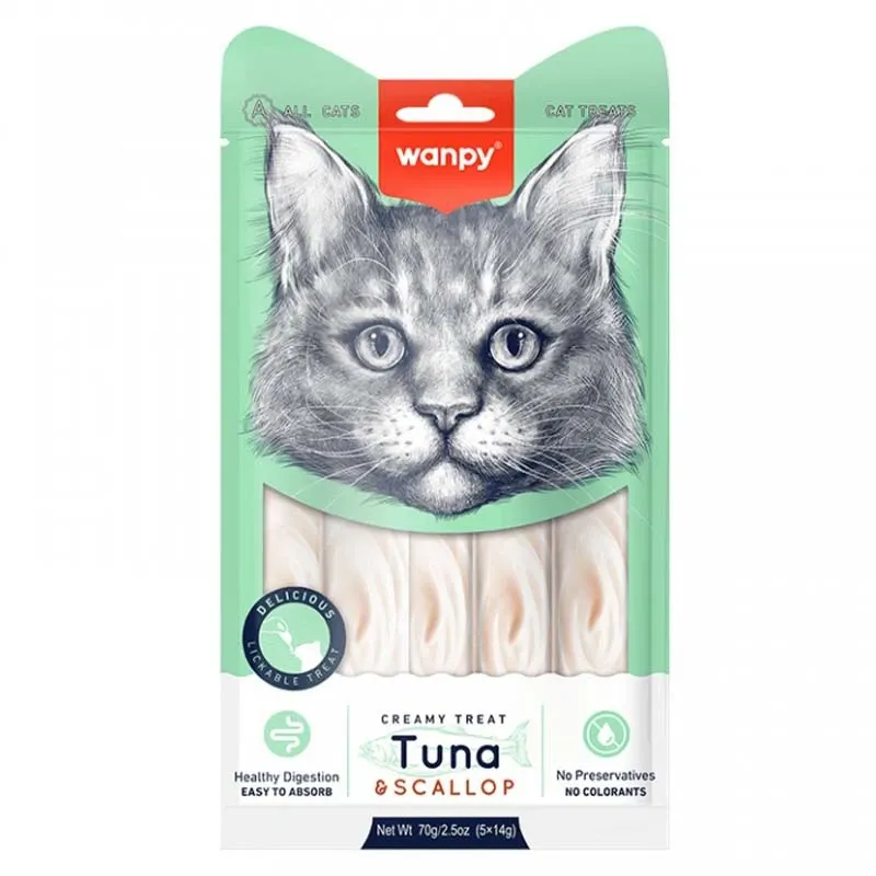 Wanpy Treats Tuna and Scallop 5 tubes