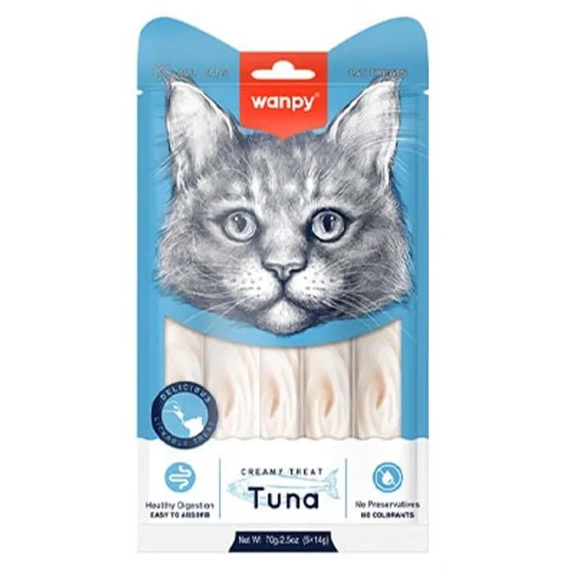 Wanpy Treats Tuna and Cod Fish 5 tubes