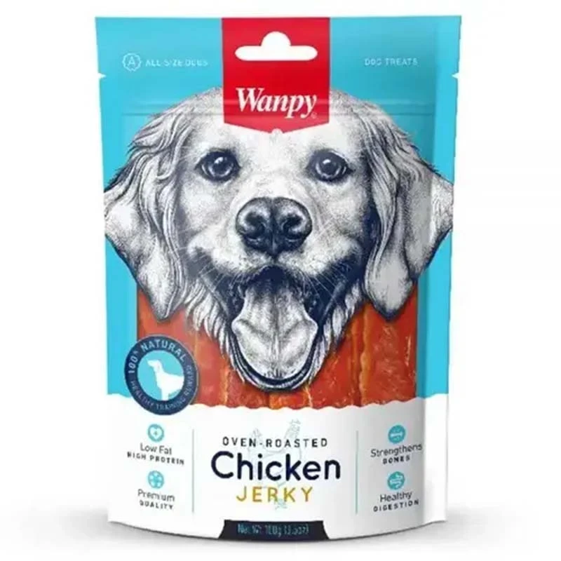 Wanpy Jerky Dog Treat With Chicken Flavor