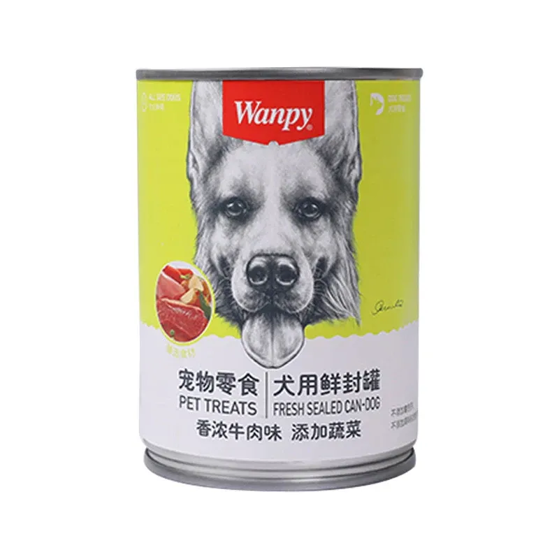 Wanpy Premium Dog Canned Food Beef and Vegetables