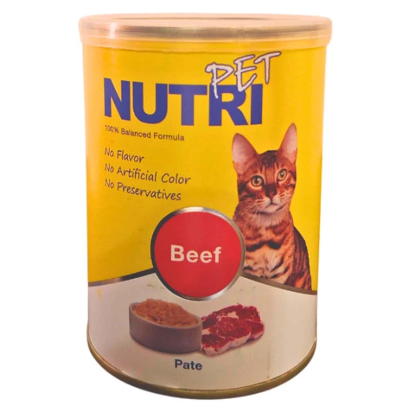 Nutripet Pate Canned Cat Food With Beef Flavor In Gravy