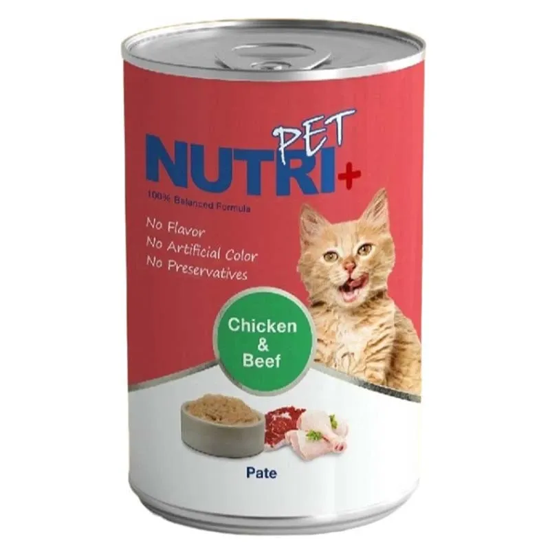 Nutripet Pate Canned Cat Food With Beef and Chicken Flavor In Gravy
