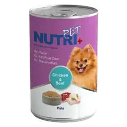 Nutripet Pate Canned Adult Wet Dog Food With Beef and Chicken Flavor