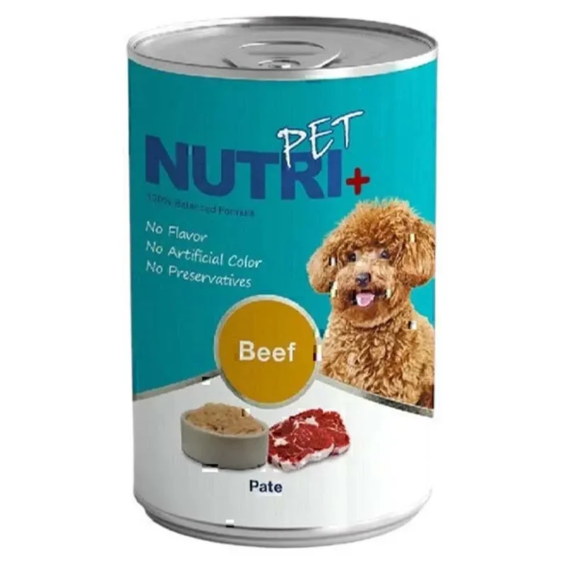 Nutripet Pate Canned Adult Wet Dog Food With Beef Flavor