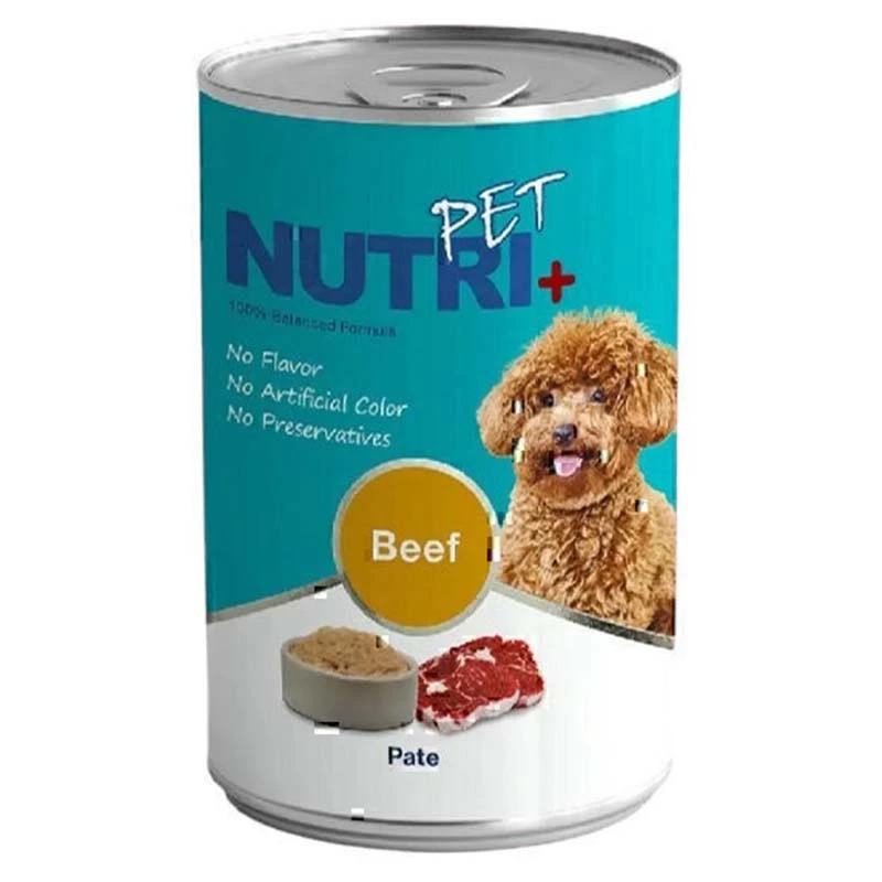 Nutripet Pate Canned Adult Wet Dog Food With Beef Flavor