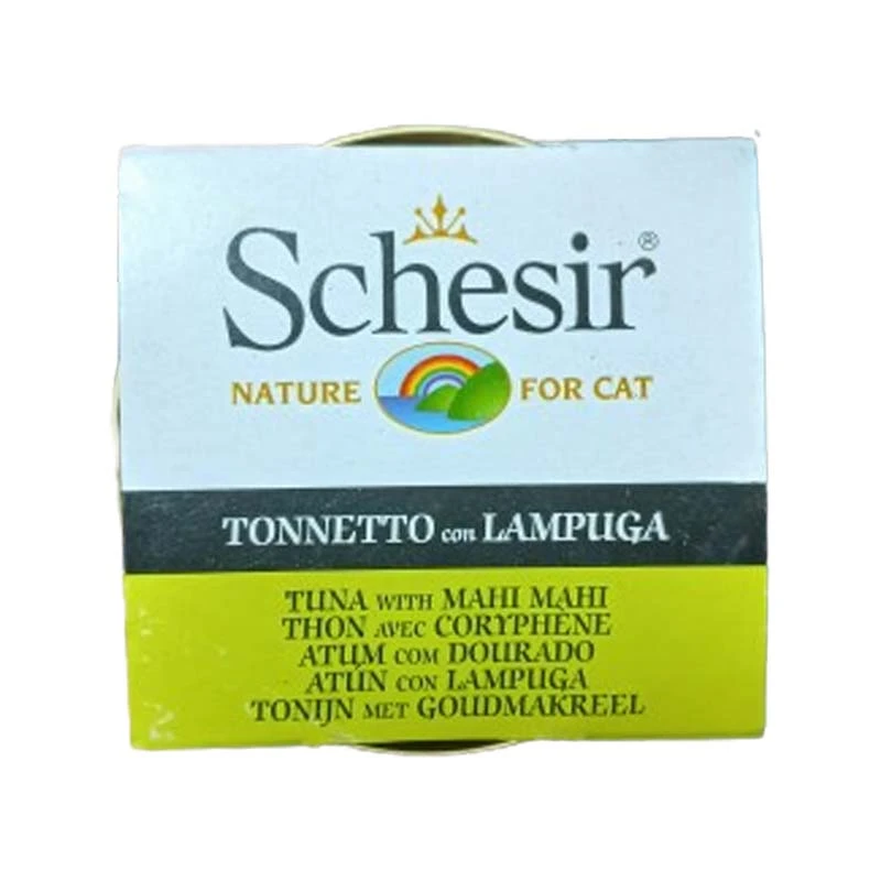 Schesir Canned Adult Wet Cat Food With Tuna Fish and Lampuga