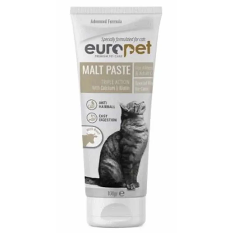 EuroPet Anti Hairball Malt Soft Paste with Beef