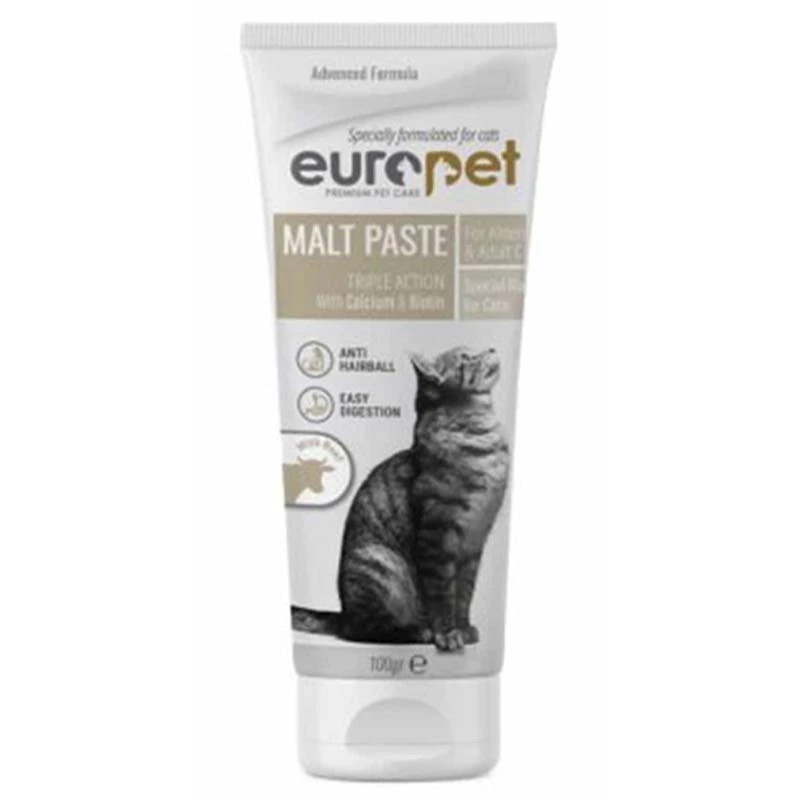 EuroPet Anti Hairball Malt Soft Paste with Beef